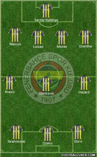 Fenerbahçe SK Formation 2010