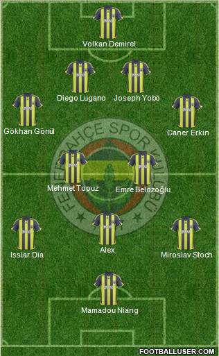 Fenerbahçe SK Formation 2010