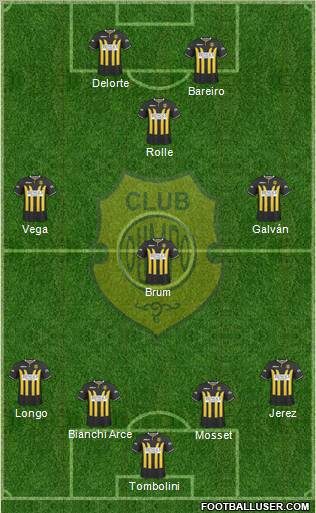 Olimpo de Bahía Blanca 4-3-1-2 football formation