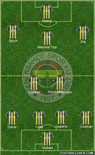 Fenerbahçe SK Formation 2010