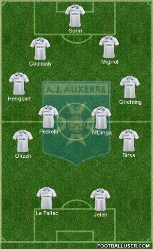 A.J. Auxerre Formation 2010