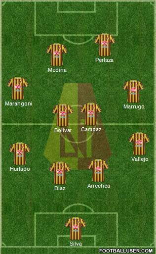 CC Deportes Tolima Formation 2010