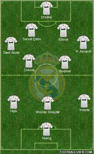 Real Madrid C.F. Formation 2010