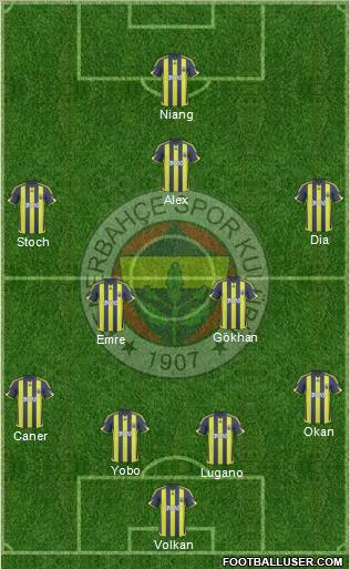 Fenerbahçe SK Formation 2010