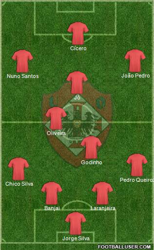 União Desportiva Oliveirense Formation 2010