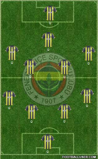 Fenerbahçe SK Formation 2010
