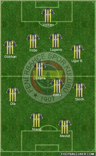 Fenerbahçe SK Formation 2010
