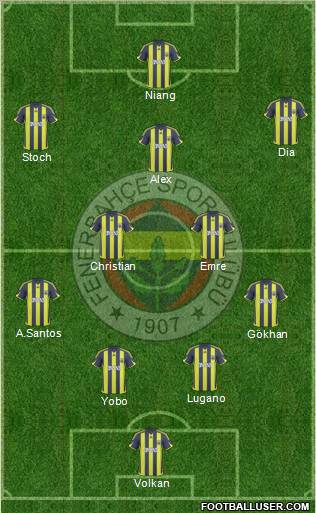 Fenerbahçe SK Formation 2010