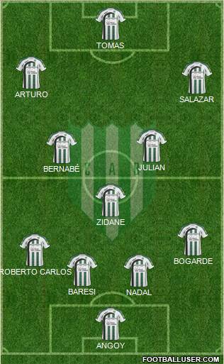 Banfield 4-3-3 football formation