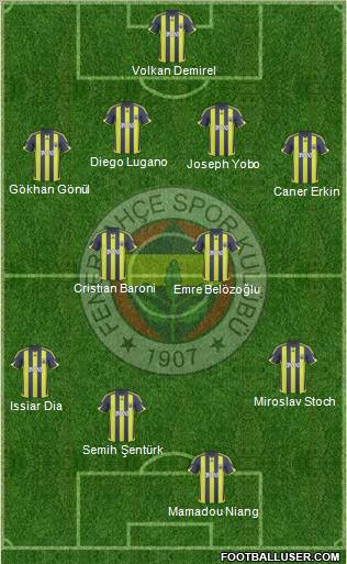 Fenerbahçe SK Formation 2010
