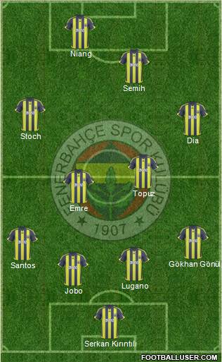 Fenerbahçe SK Formation 2010