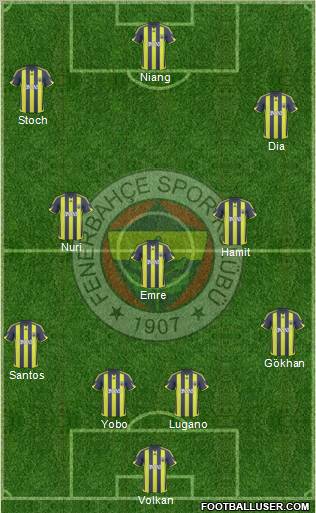 Fenerbahçe SK Formation 2010