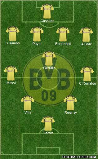 Borussia Dortmund football formation