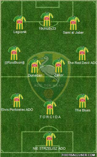 ADO Den Haag Formation 2010