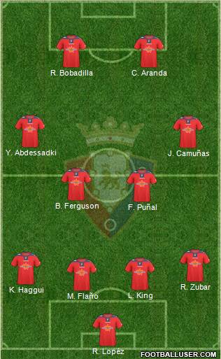 C. At. Osasuna football formation