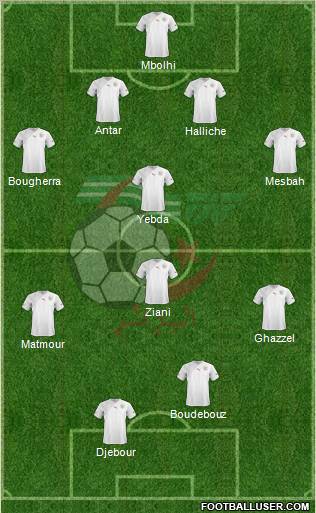 Algeria football formation