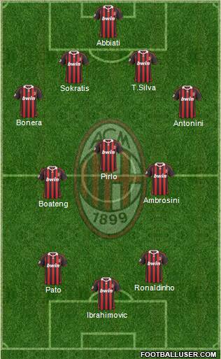 A.C. Milan football formation