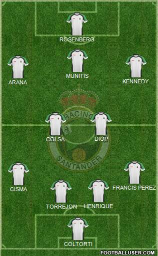 R. Racing Club S.A.D. football formation