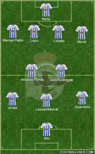 R.C. Deportivo de La Coruña S.A.D. Formation 2010