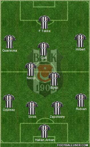 Besiktas JK Formation 2010