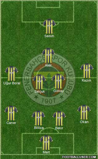 Fenerbahçe SK Formation 2010