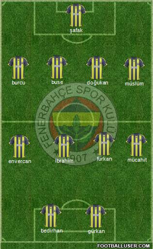 Fenerbahçe SK Formation 2010