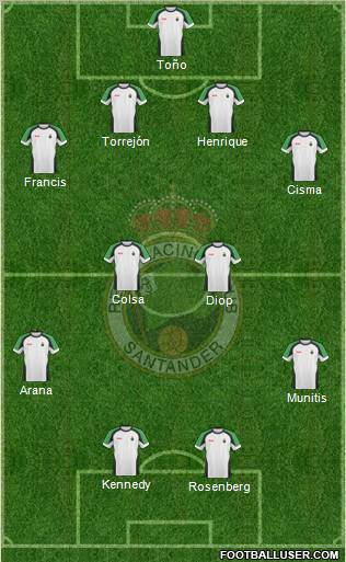 R. Racing Club S.A.D. football formation