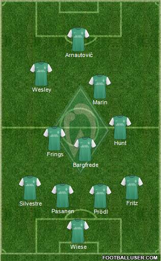 Werder Bremen football formation