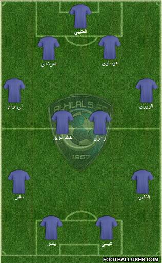 Al-Hilal (KSA) Formation 2010