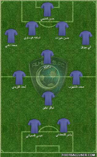 Al-Hilal (KSA) Formation 2010