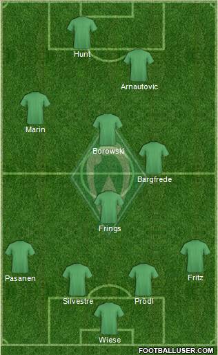 Werder Bremen football formation