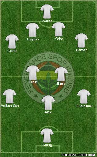 Fenerbahçe SK Formation 2010