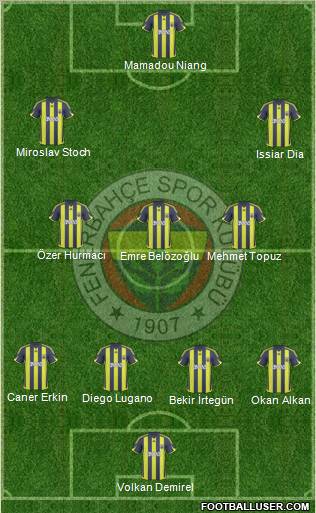 Fenerbahçe SK Formation 2010