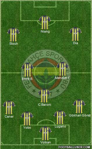 Fenerbahçe SK Formation 2010