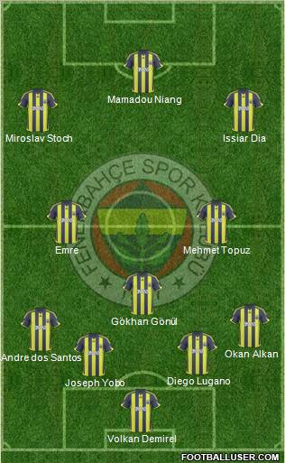 Fenerbahçe SK Formation 2010