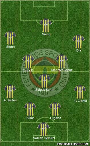 Fenerbahçe SK Formation 2010
