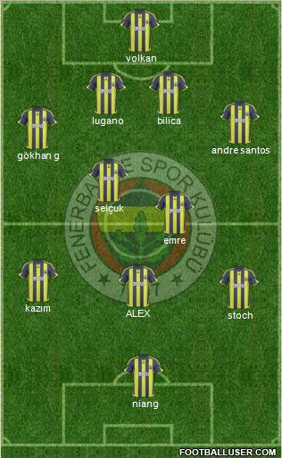 Fenerbahçe SK Formation 2010