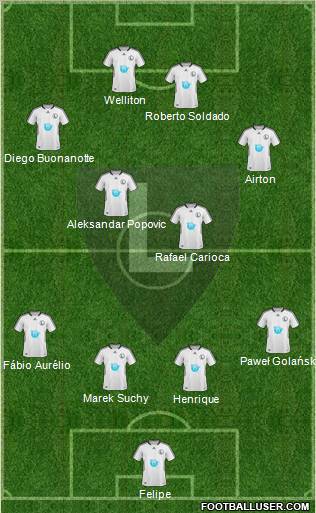 Legia Warszawa football formation