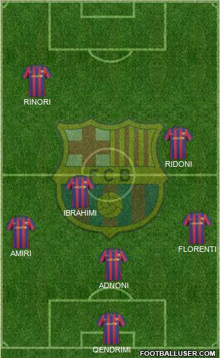 F.C. Barcelona Formation 2010