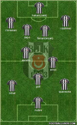 Besiktas JK Formation 2010