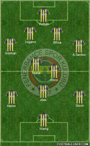 Fenerbahçe SK Formation 2010