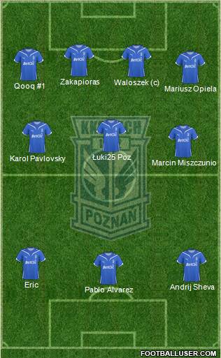 Lech Poznan football formation