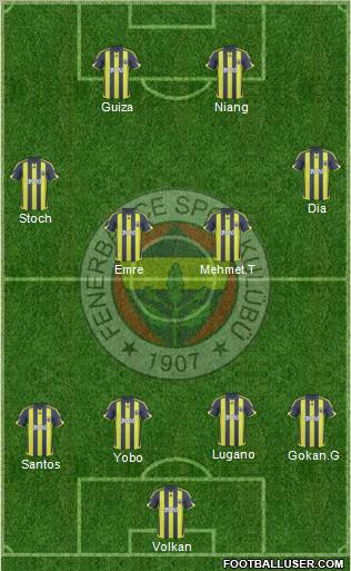 Fenerbahçe SK Formation 2010