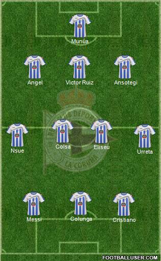 R.C. Deportivo de La Coruña S.A.D. Formation 2010
