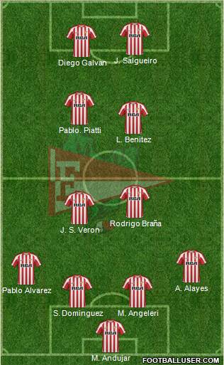 Estudiantes de La Plata football formation