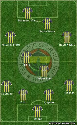 Fenerbahçe SK Formation 2010