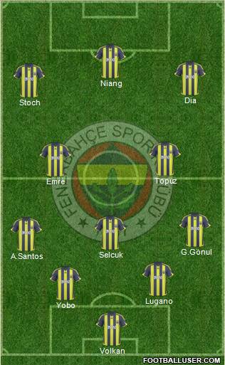 Fenerbahçe SK Formation 2010