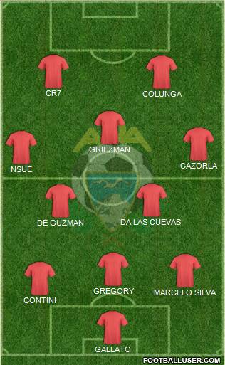 A.D. Alcorcón 3-5-2 football formation