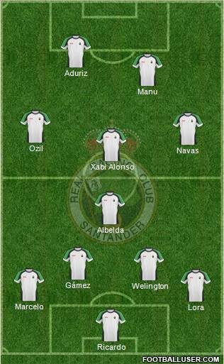 R. Racing Club S.A.D. football formation