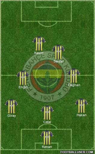 Fenerbahçe SK Formation 2010